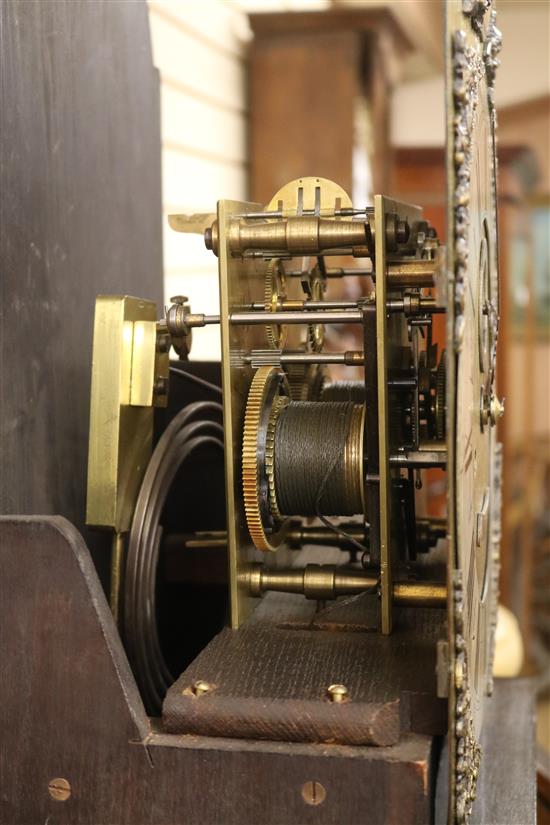 A longcase clock by A. L. Canham H.211cm